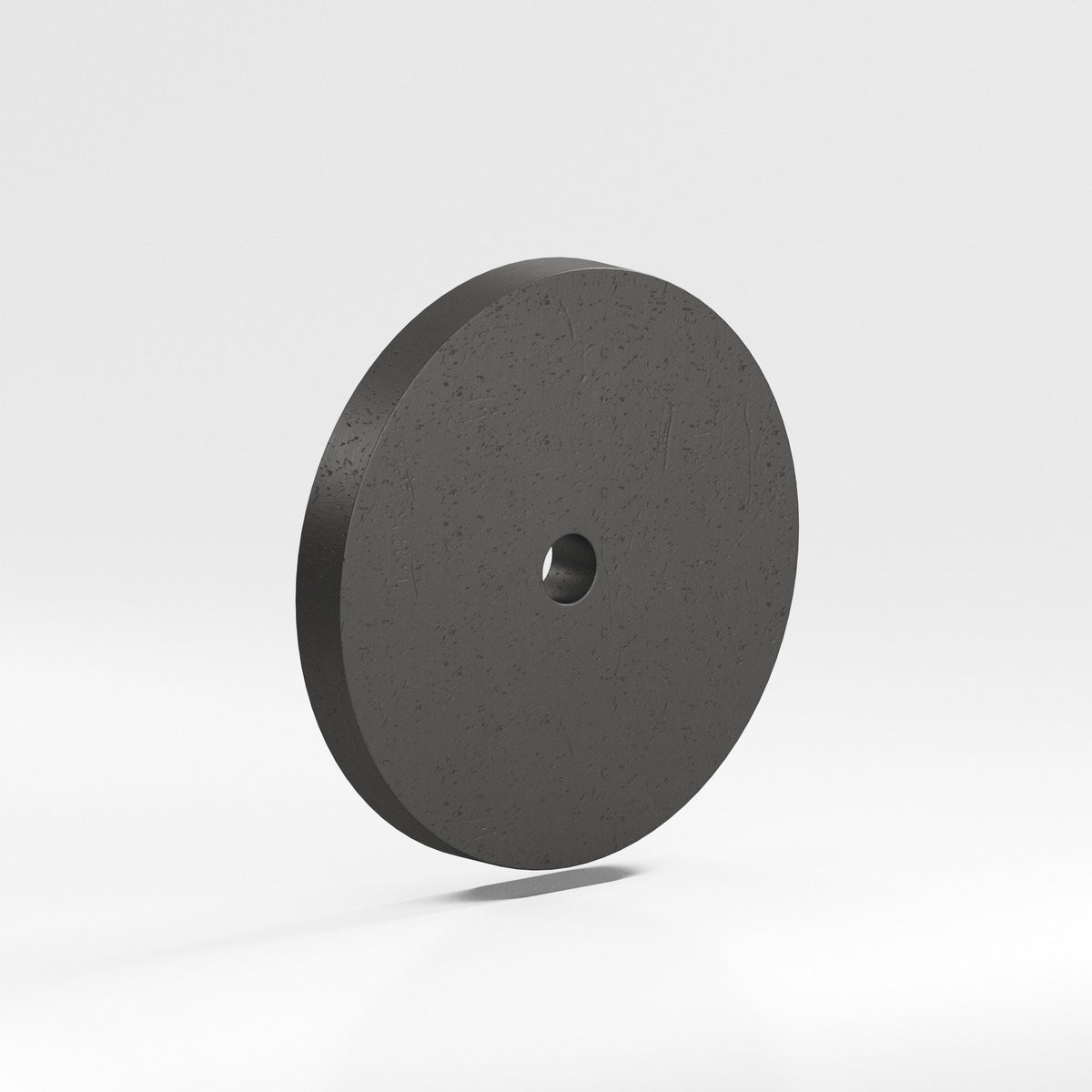 Colonial Bronze 162 Round Backplate, 2-1/2 in Diameter, for 8-32 Screw - Distressed Satin Black