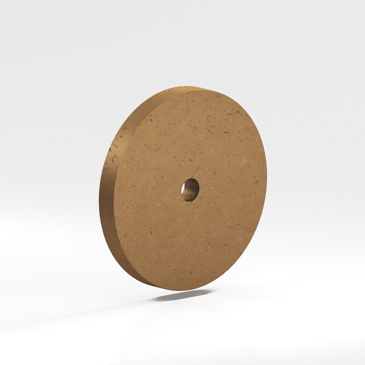 Colonial Bronze 161 Round Backplate, 2-1/8 in Diameter, for 8-32 Screw - Distressed Light Statuary Bronze