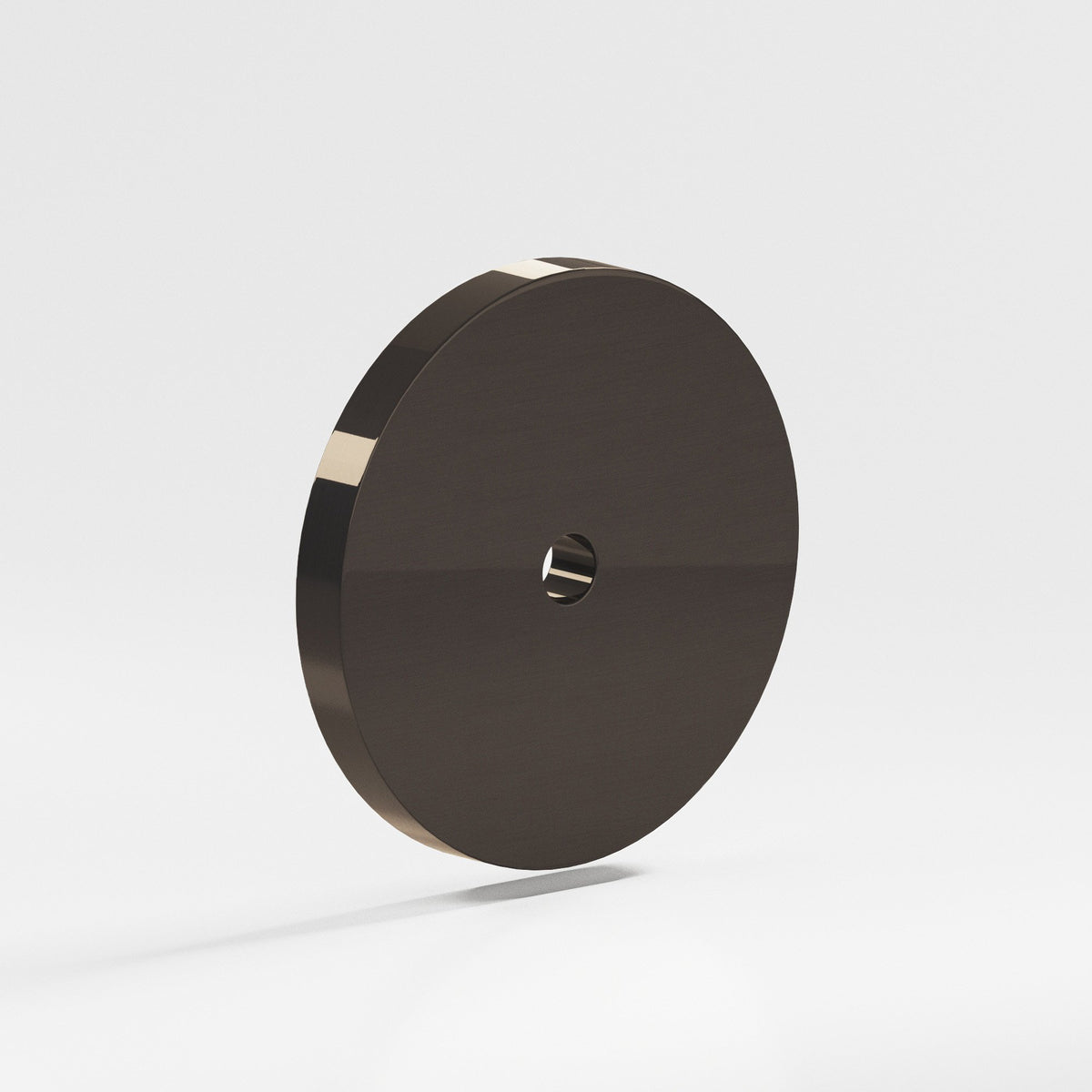 Colonial Bronze 161 Round Backplate, 2-1/8 in Diameter, for 8-32 Screw - Dark Statuary Bronze