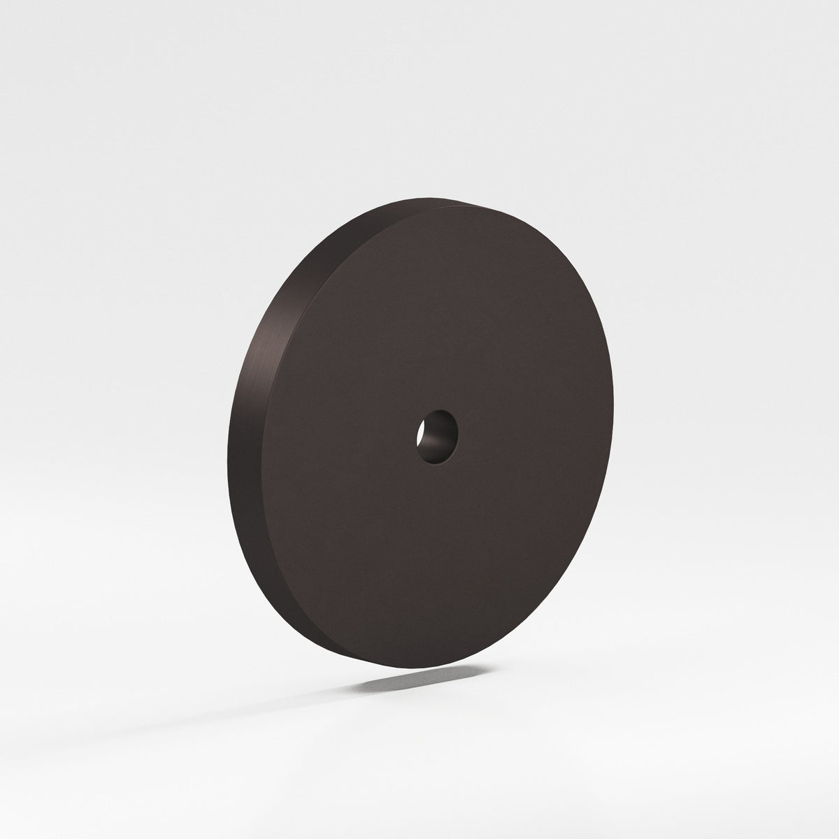 Colonial Bronze 161 Round Backplate, 2-1/8 in Diameter, for 8-32 Screw - Matte Dark Statuary Bronze