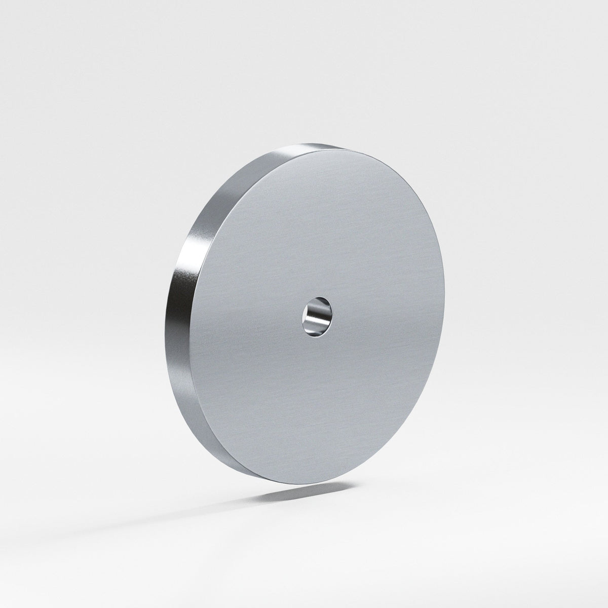 Colonial Bronze 162 Round Backplate, 2-1/2 in Diameter, for 8-32 Screw - Satin Chrome