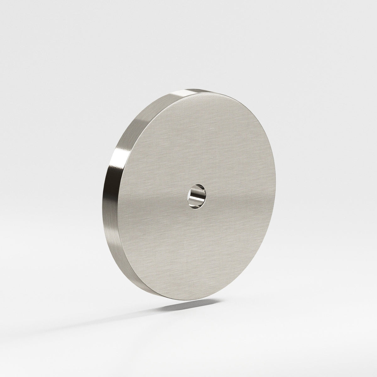 Colonial Bronze 161 Round Backplate, 2-1/8 in Diameter, for 8-32 Screw - Nickel Stainless