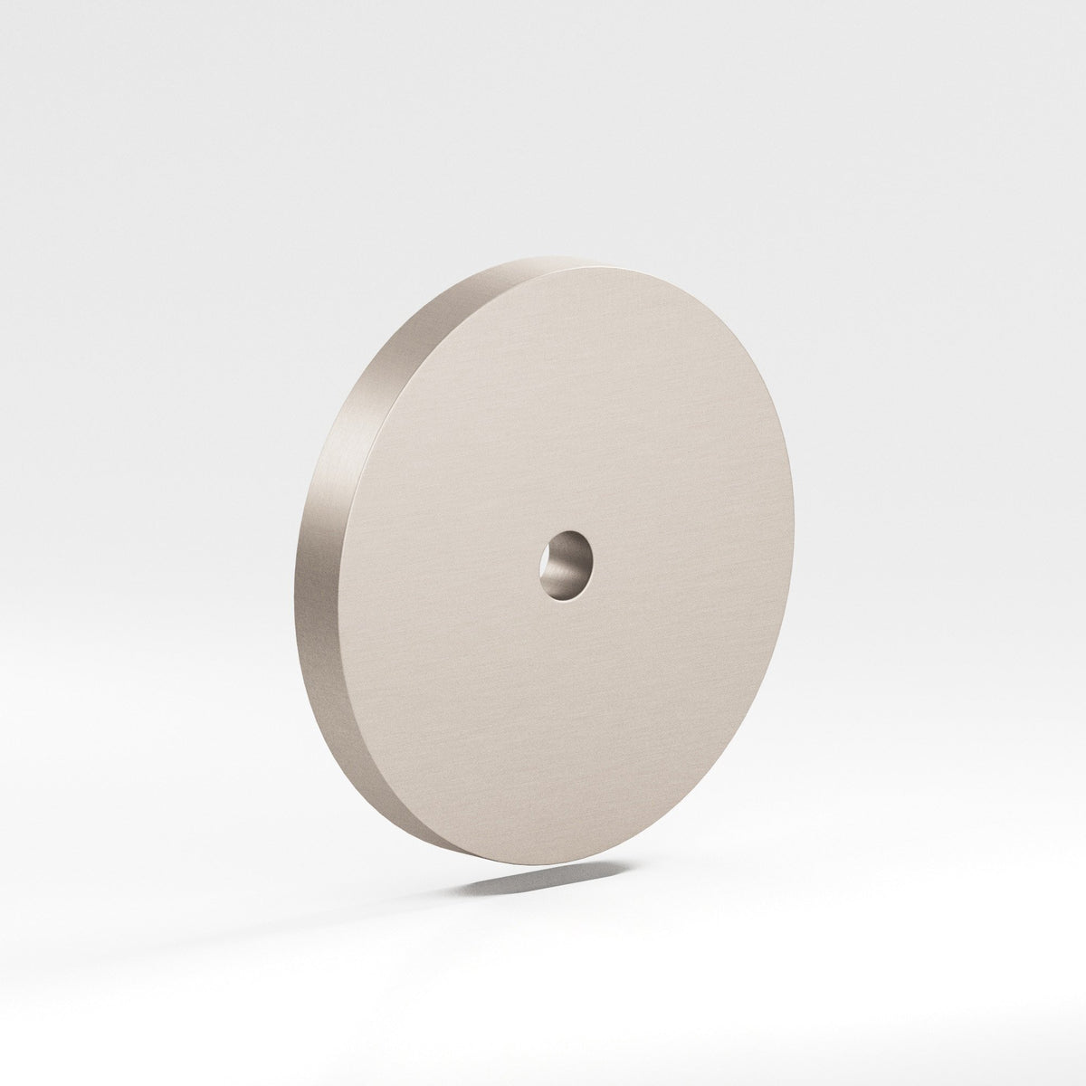 Colonial Bronze 220 Round Backplate, 1-1/2 in Diameter, for 1/4-20 Screw - Matte Satin Nickel