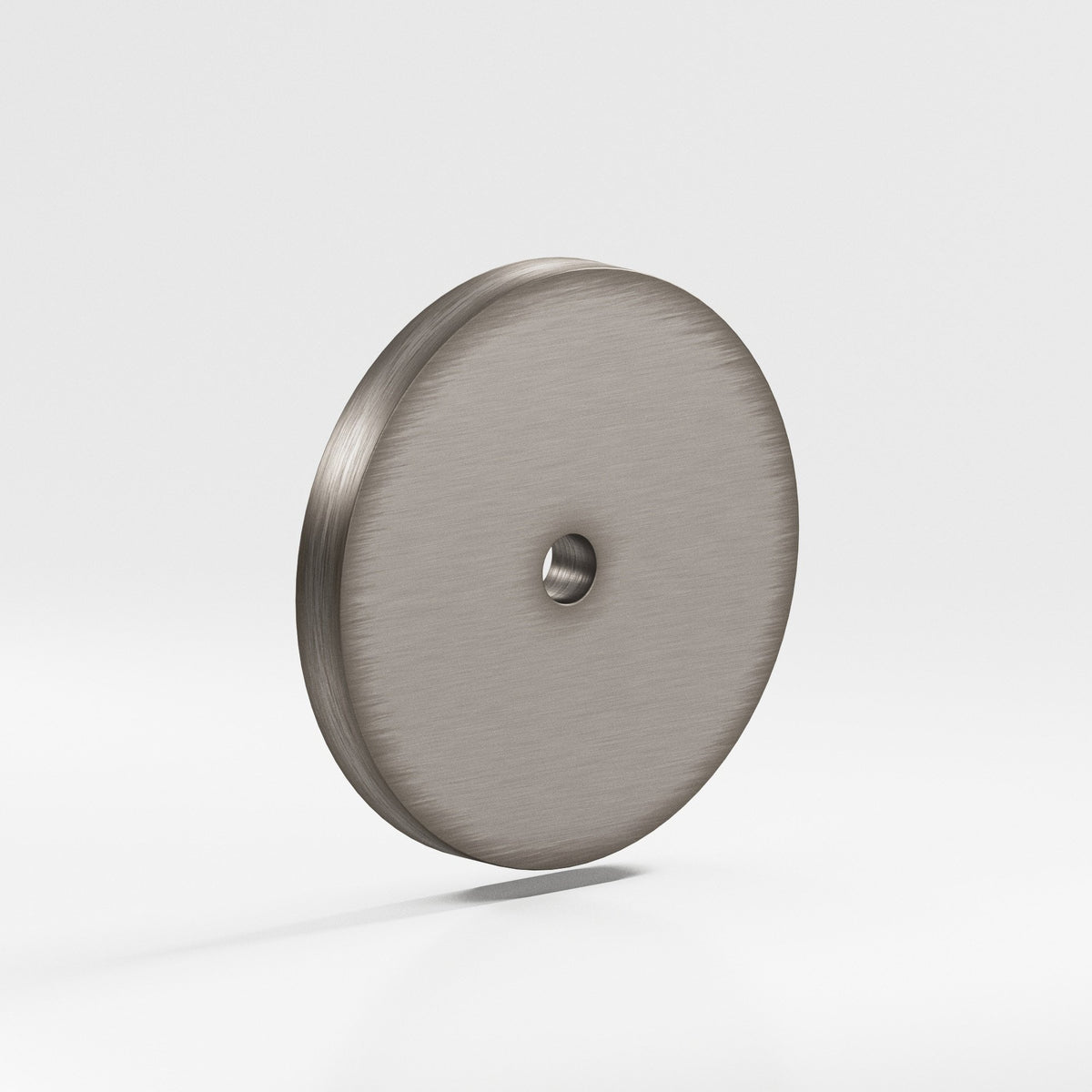 Colonial Bronze 162 Round Backplate, 2-1/2 in Diameter, for 8-32 Screw - Pewter