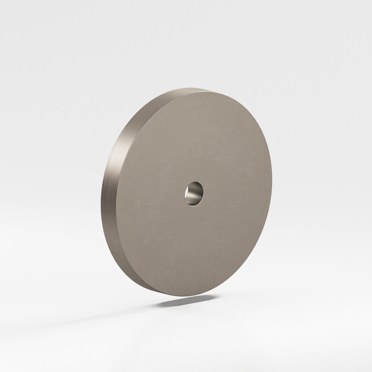 Colonial Bronze 162 Round Backplate, 2-1/2 in Diameter, for 8-32 Screw - Matte Pewter