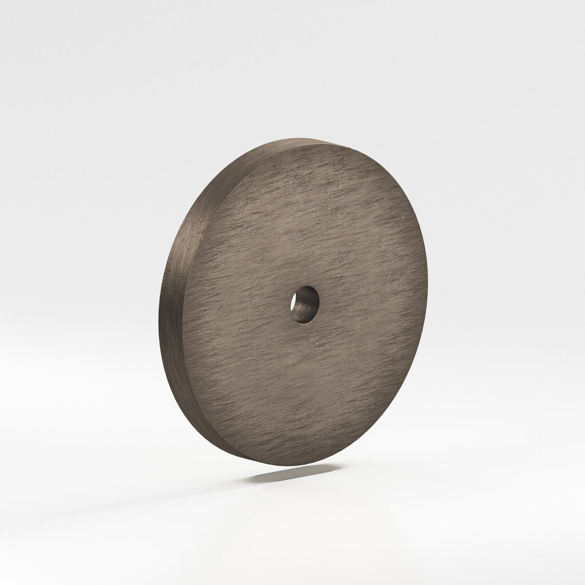 Colonial Bronze 161 Round Backplate, 2-1/8 in Diameter, for 8-32 Screw - Distressed Pewter