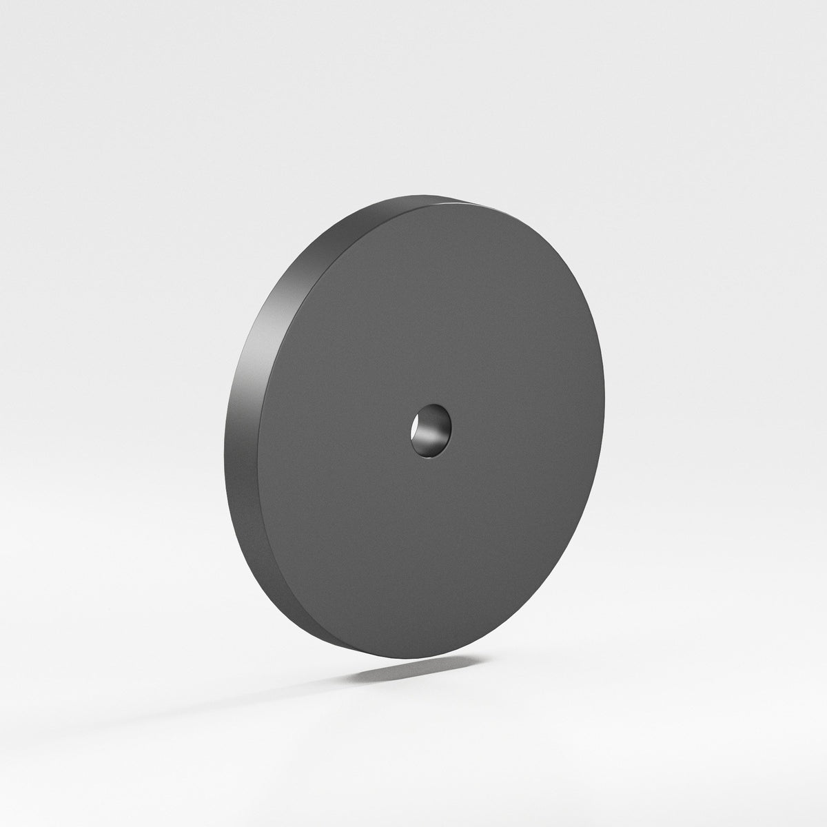Colonial Bronze 161 Round Backplate, 2-1/8 in Diameter, for 8-32 Screw - Matte Graphite
