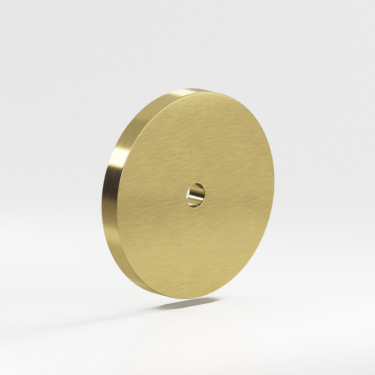 Colonial Bronze 220 Round Backplate, 1-1/2 in Diameter, for 1/4-20 Screw - Antique Brass