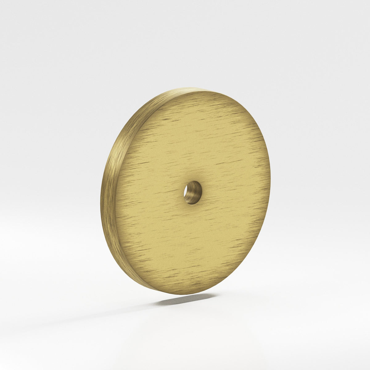 Colonial Bronze 162 Round Backplate, 2-1/2 in Diameter, for 8-32 Screw - Matte Antique Satin Brass