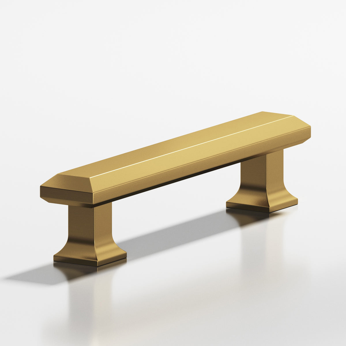 Colonial Bronze 274 Square Beveled Pull with Flared Square Posts