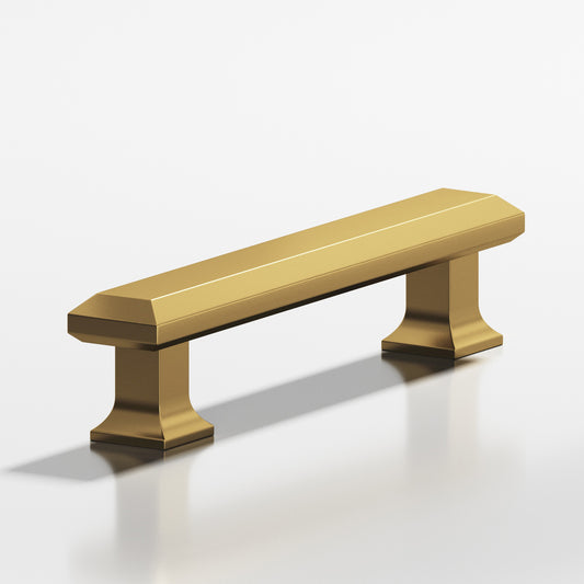 Colonial Bronze 279 Square Beveled Appliance Pull with Flared Square Posts