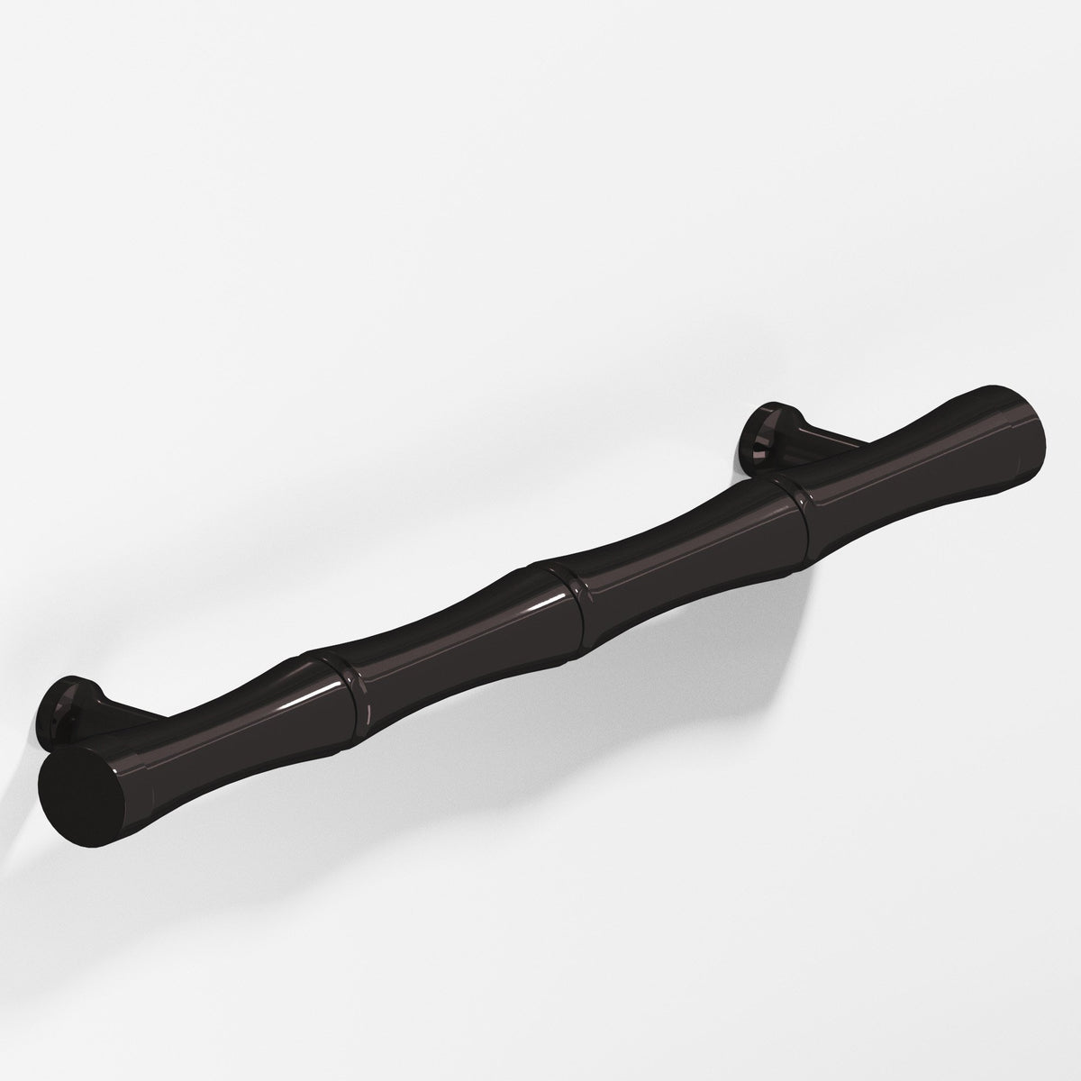 Colonial Bronze 282 Bamboo Appliance & Shower Pull with Flared Posts - Satin Black