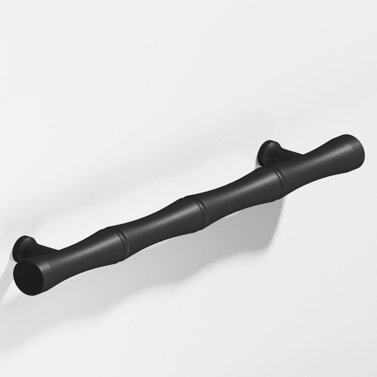 Colonial Bronze 282 Bamboo Appliance & Shower Pull with Flared Posts - Matte Satin Black