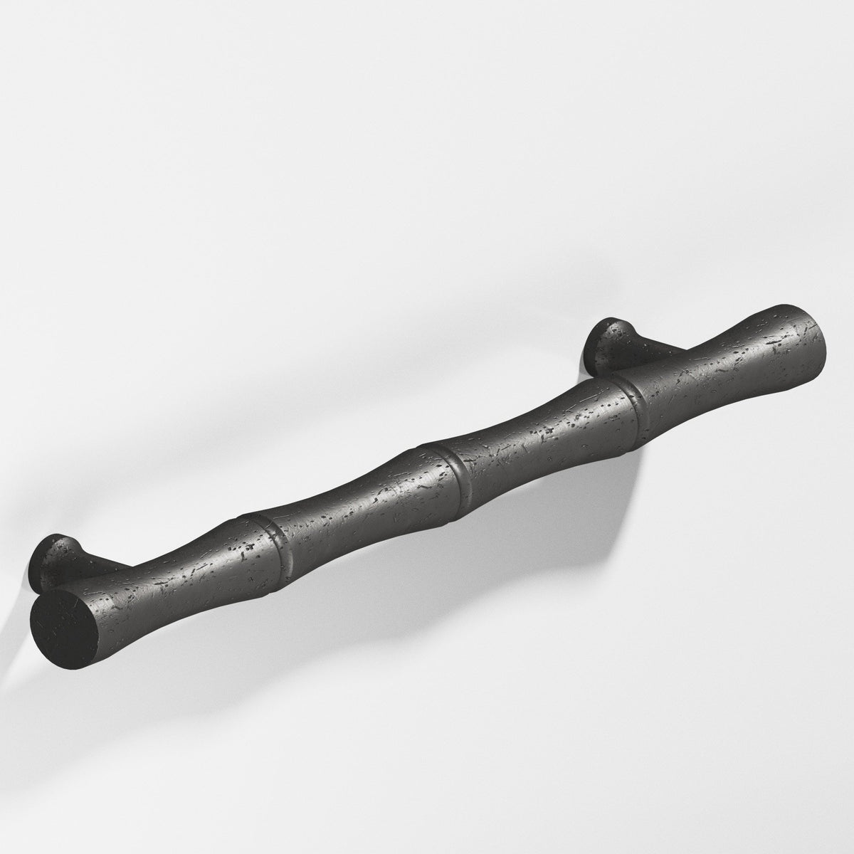 Colonial Bronze 282 Bamboo Appliance & Shower Pull with Flared Posts - Distressed Satin Black
