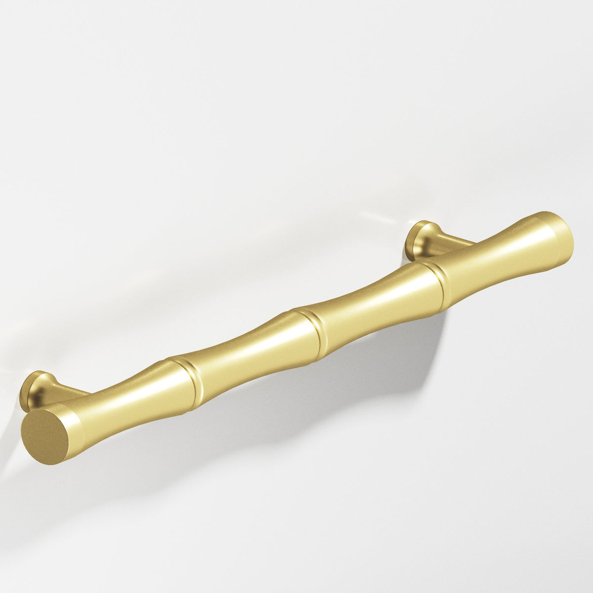 Colonial Bronze 282 Bamboo Appliance & Shower Pull with Flared Posts - Matte Satin Brass
