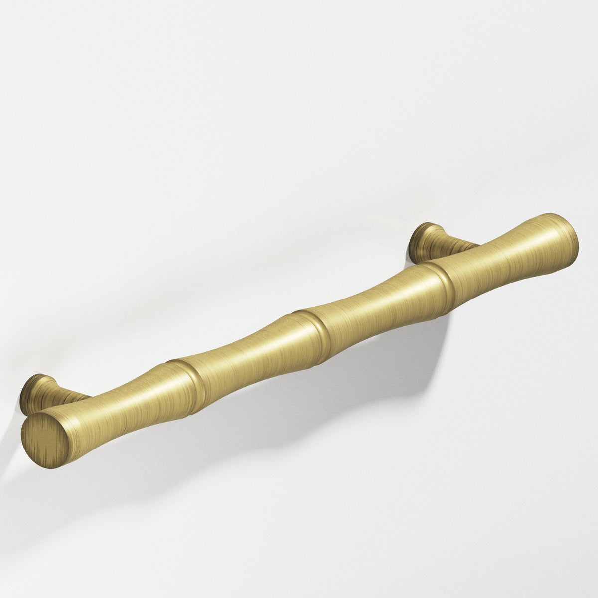 Colonial Bronze 280 Bamboo Cabinet Pull with Flared Posts - Matte Antique Satin Brass