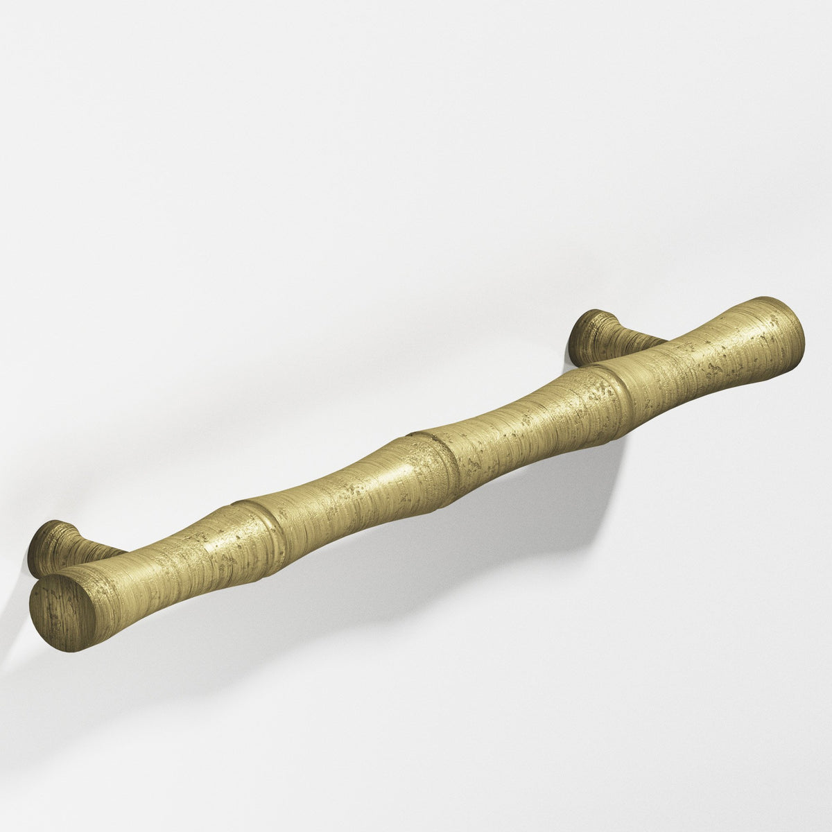 Colonial Bronze 281 Bamboo Door Pull with Flared Posts - Distressed Antique Brass
