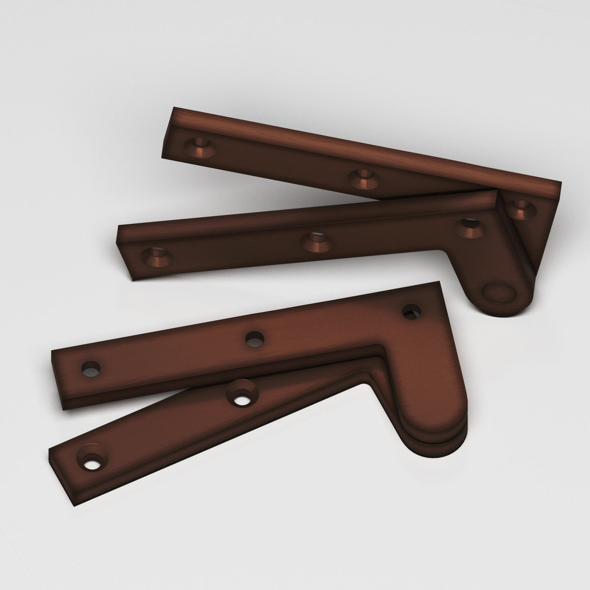 Colonial Bronze 3-1/2 Fixed Pin Pivot Hinge, 3-7/8 in (Pair) - Matte Antique Copper