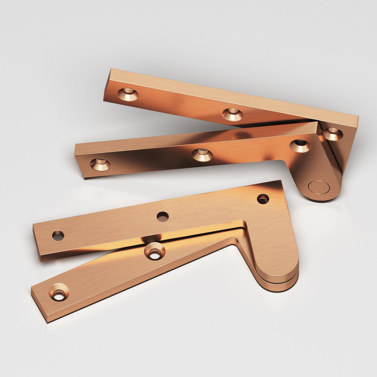 Colonial Bronze 3-1/2 Fixed Pin Pivot Hinge, 3-7/8 in (Pair) - Satin Bronze