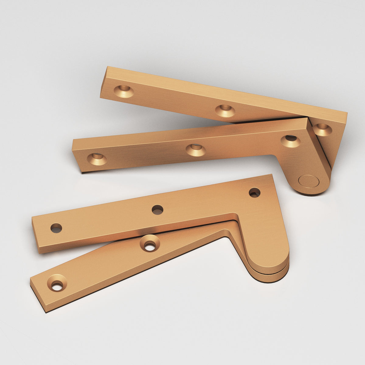 Colonial Bronze 3-1/2 Fixed Pin Pivot Hinge, 3-7/8 in (Pair) - Matte Satin Bronze