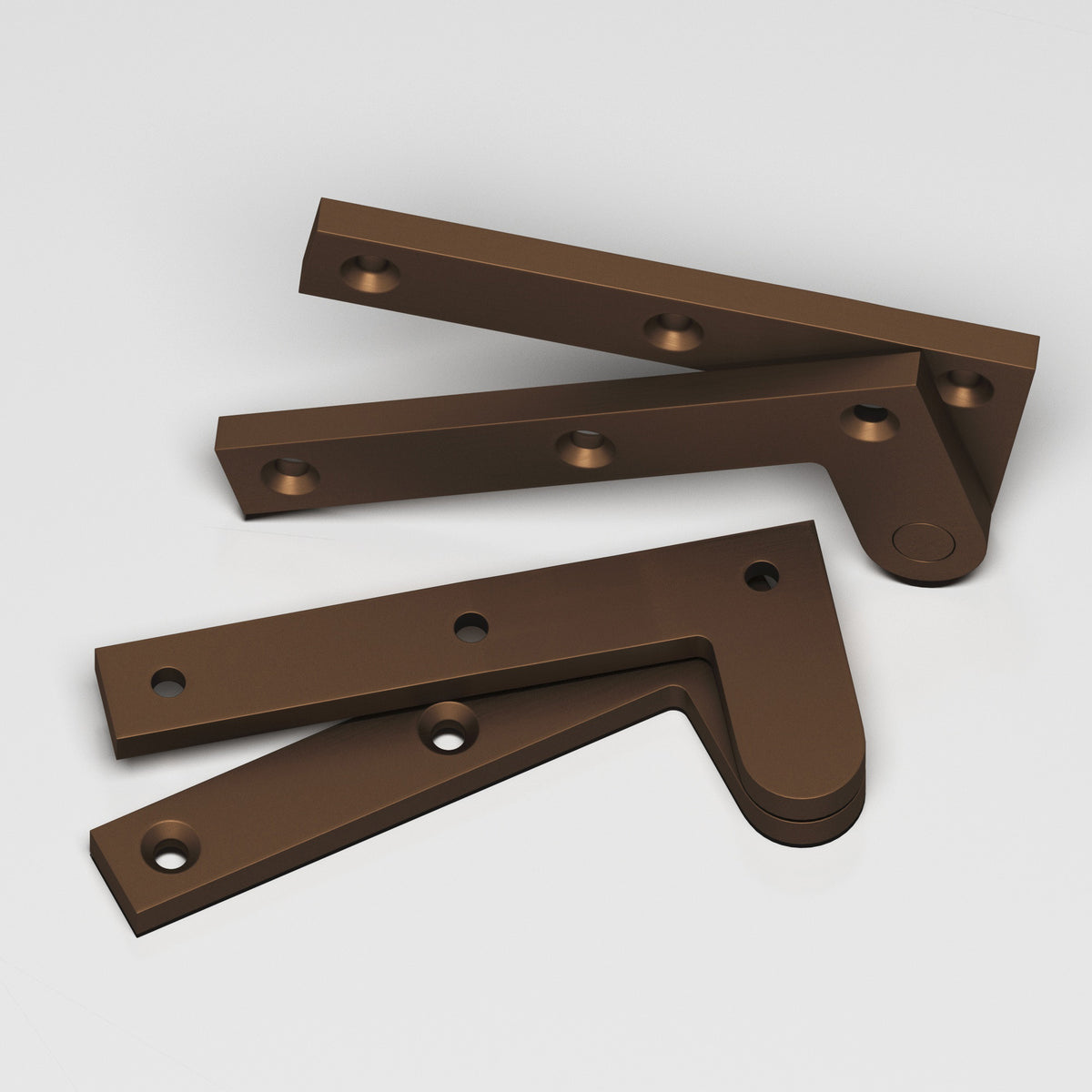 Colonial Bronze 3-1/2 Fixed Pin Pivot Hinge, 3-7/8 in (Pair) - Matte Oil Rubbed Bronze