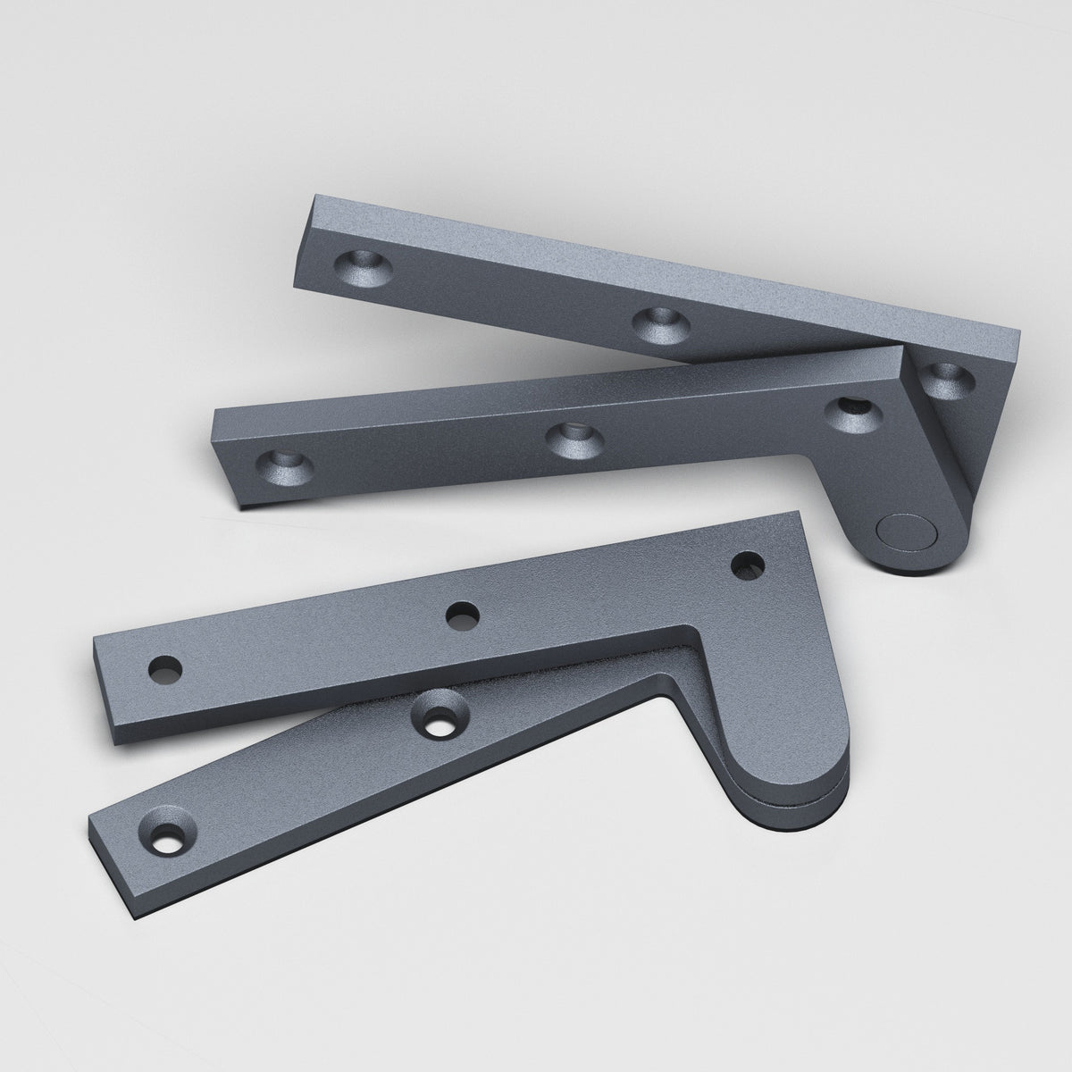 Colonial Bronze 3-1/2 Fixed Pin Pivot Hinge, 3-7/8 in (Pair) - Frost Chrome™