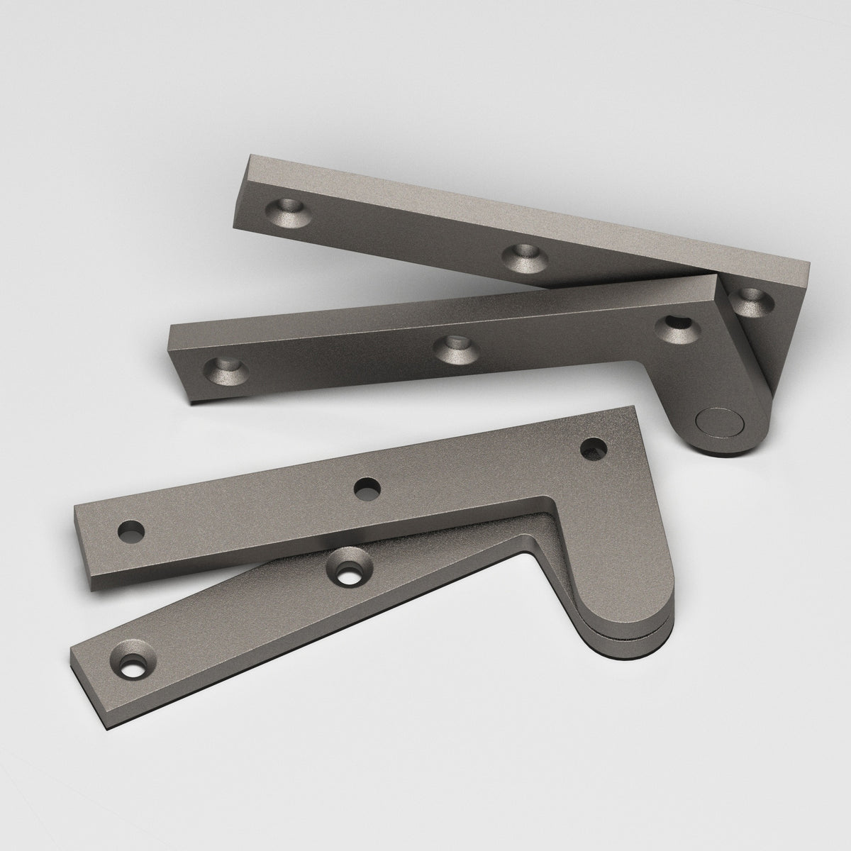 Colonial Bronze 3-1/2 Fixed Pin Pivot Hinge, 3-7/8 in (Pair) - Frost Nickel™