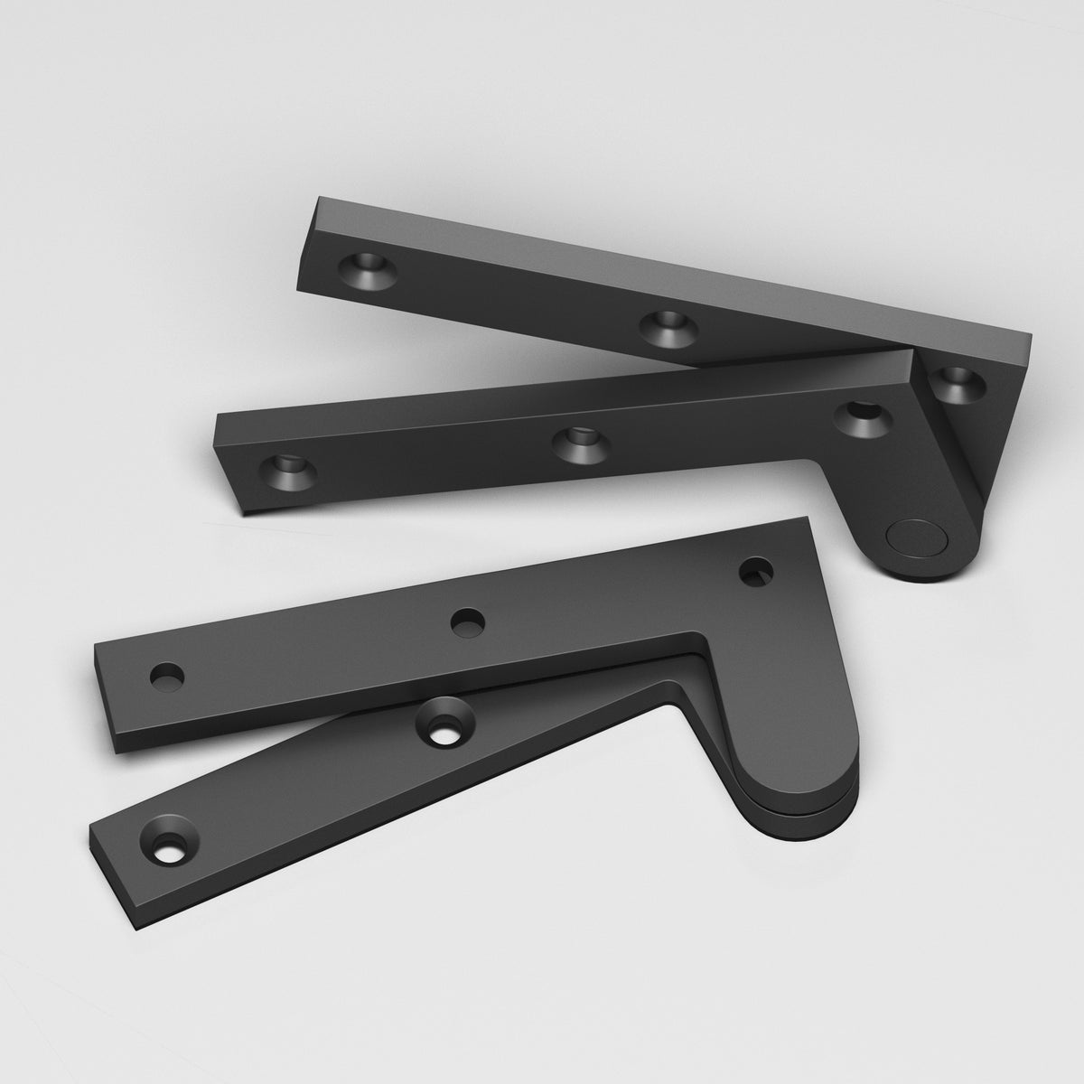 Colonial Bronze 3-1/2 Fixed Pin Pivot Hinge, 3-7/8 in (Pair) - Matte Graphite