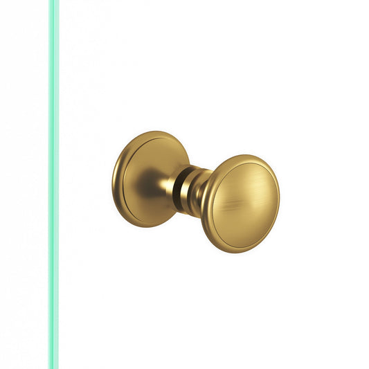 Colonial Bronze 378BB Rimmed Disc Back-to-Back Shower Door Knob Kit, 1-1/4 in Diameter