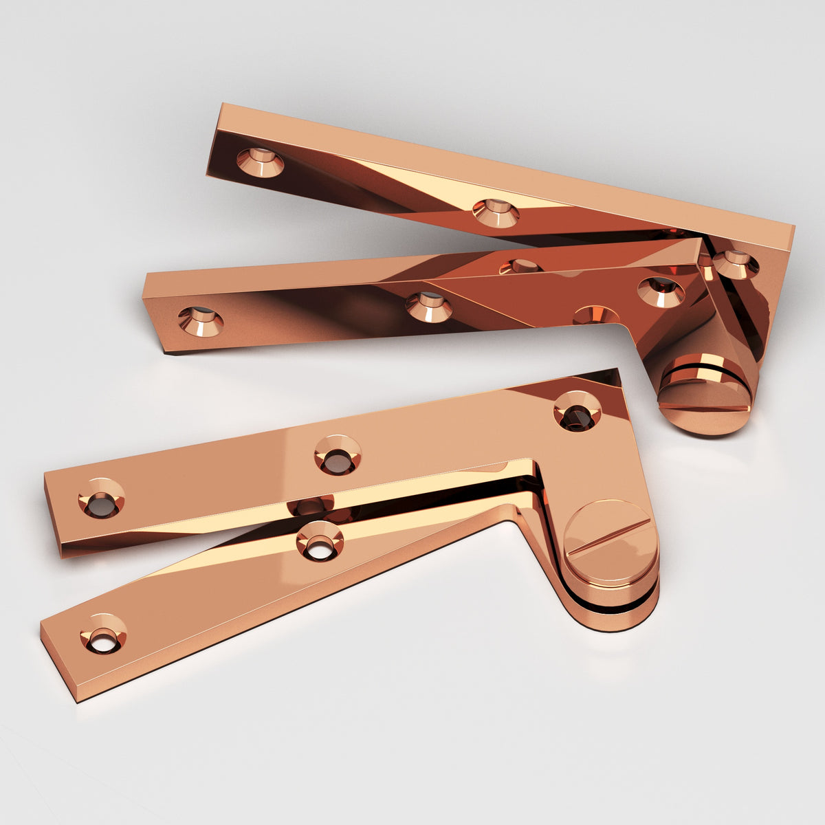 Colonial Bronze 5 Removable Screw Pivot Hinge, 4-3/8 in (Pair) - Polished Copper