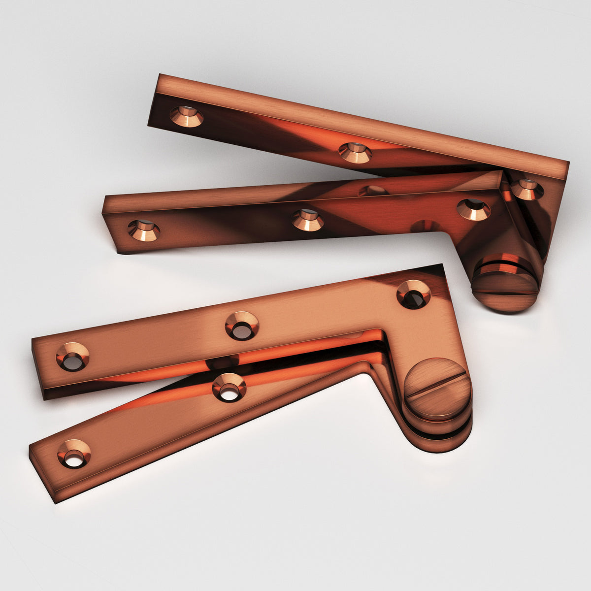 Colonial Bronze 5 Removable Screw Pivot Hinge, 4-3/8 in (Pair) - Antique Copper