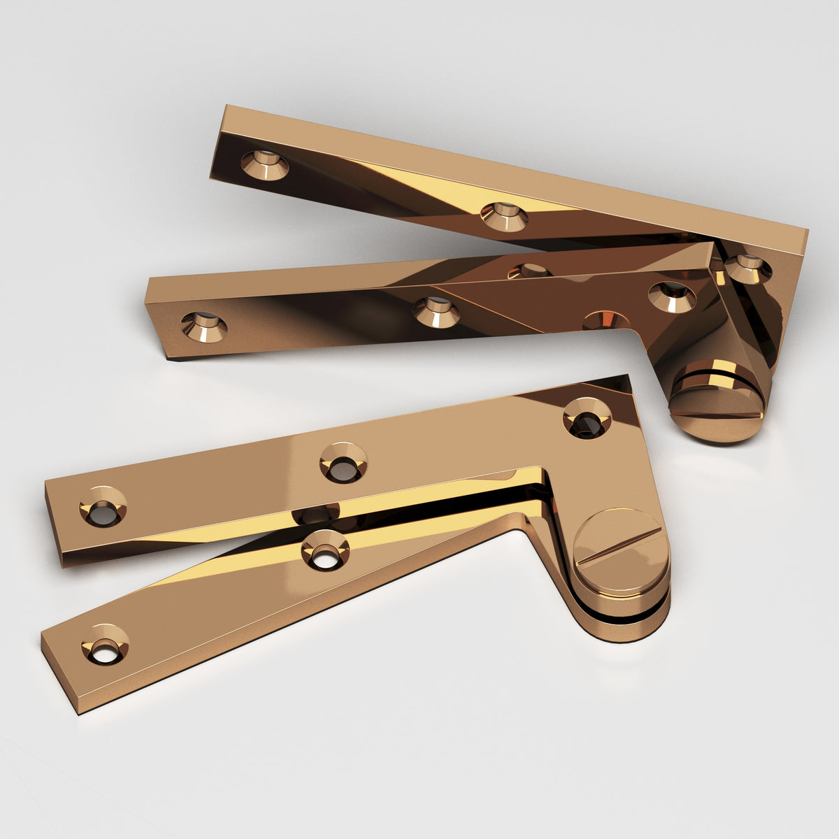 Colonial Bronze 5 Removable Screw Pivot Hinge, 4-3/8 in (Pair) - Polished Bronze