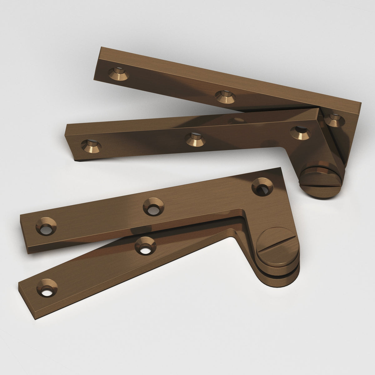 Colonial Bronze 5 Removable Screw Pivot Hinge, 4-3/8 in (Pair) - Light Statuary Bronze