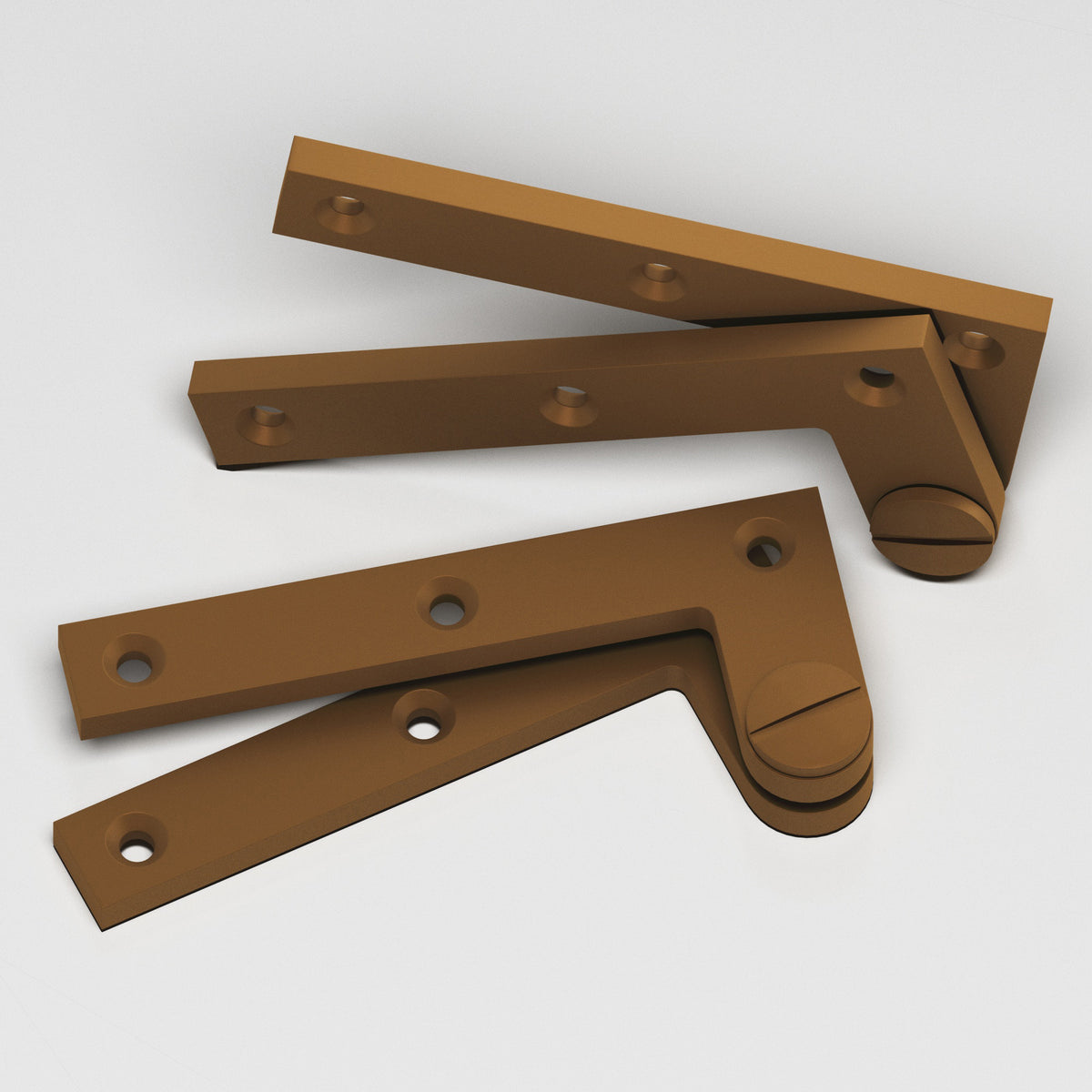 Colonial Bronze 5 Removable Screw Pivot Hinge, 4-3/8 in (Pair) - Matte Light Statuary Bronze