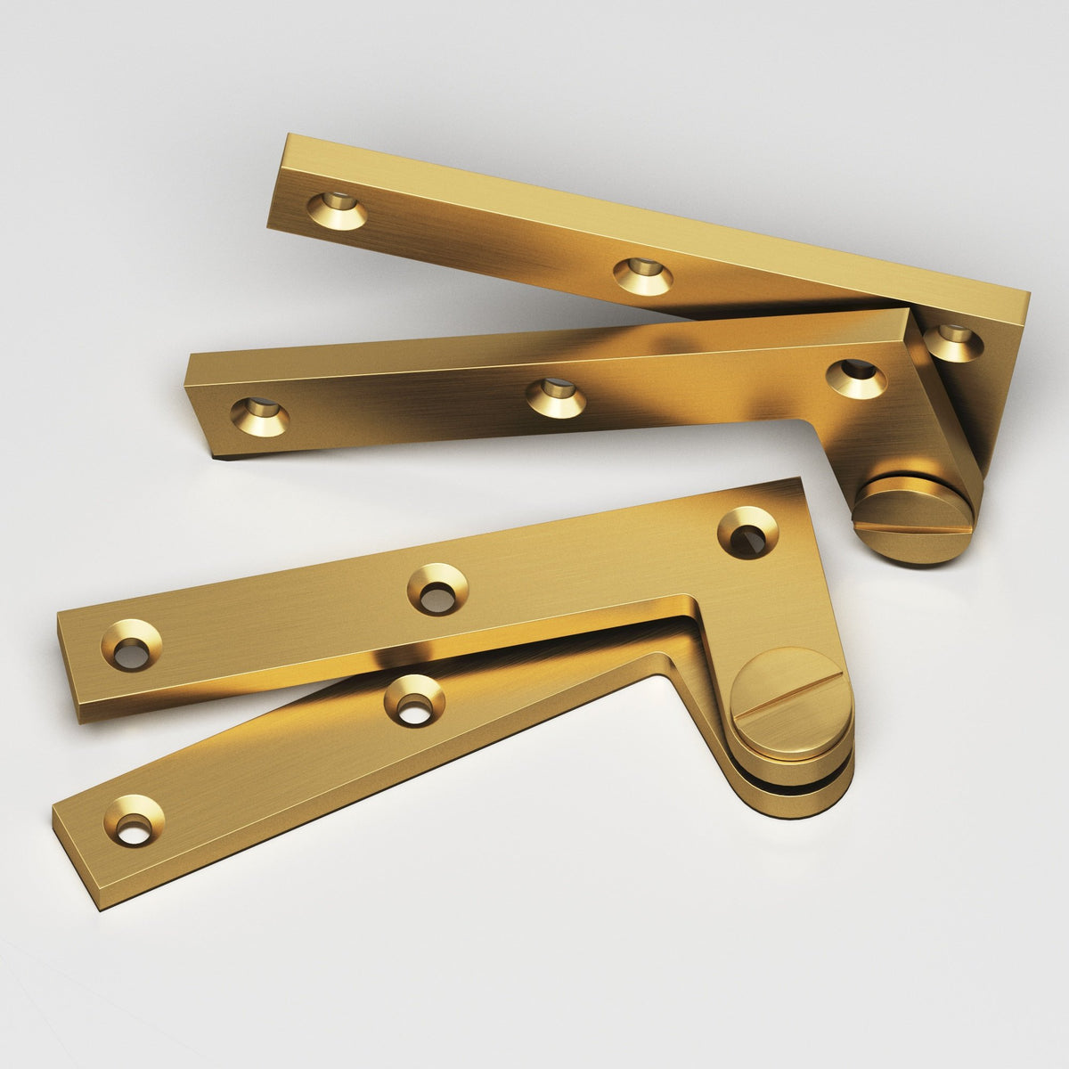 Colonial Bronze 5 Removable Screw Pivot Hinge, 4-3/8 in (Pair) - Satin Brass