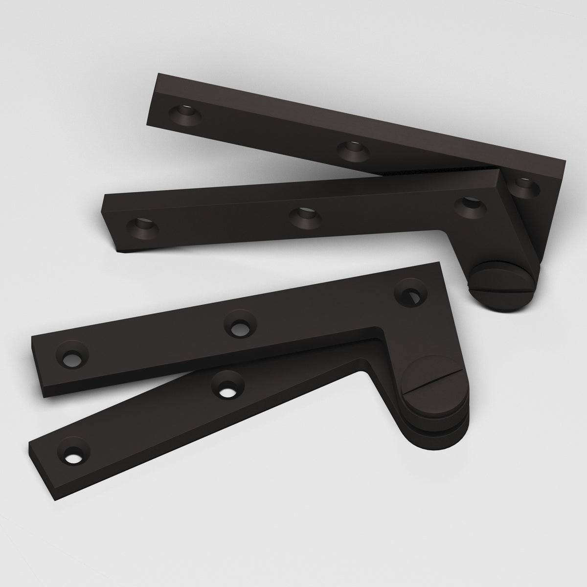 Colonial Bronze 5 Removable Screw Pivot Hinge, 4-3/8 in (Pair) - Matte Dark Statuary Bronze