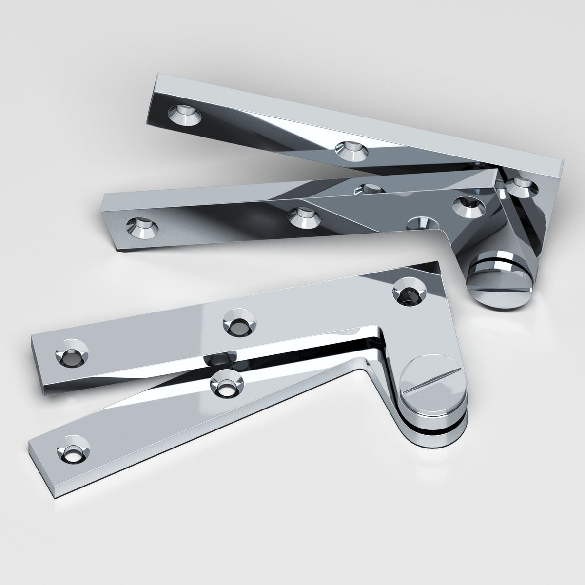 Colonial Bronze 5 Removable Screw Pivot Hinge, 4-3/8 in (Pair) - Polished Chrome