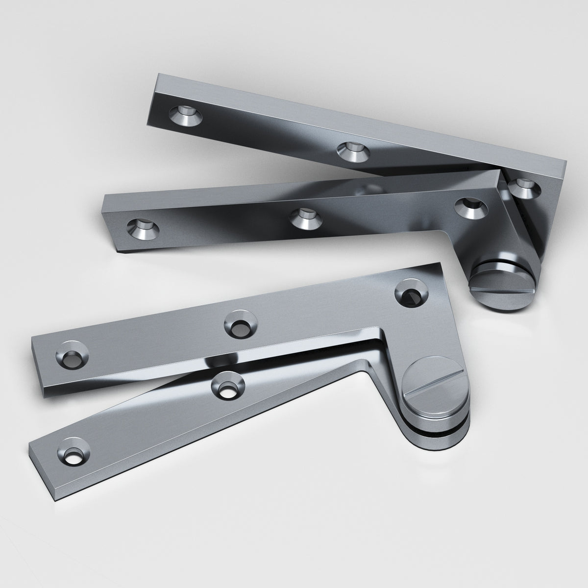 Colonial Bronze 5 Removable Screw Pivot Hinge, 4-3/8 in (Pair) - Satin Chrome