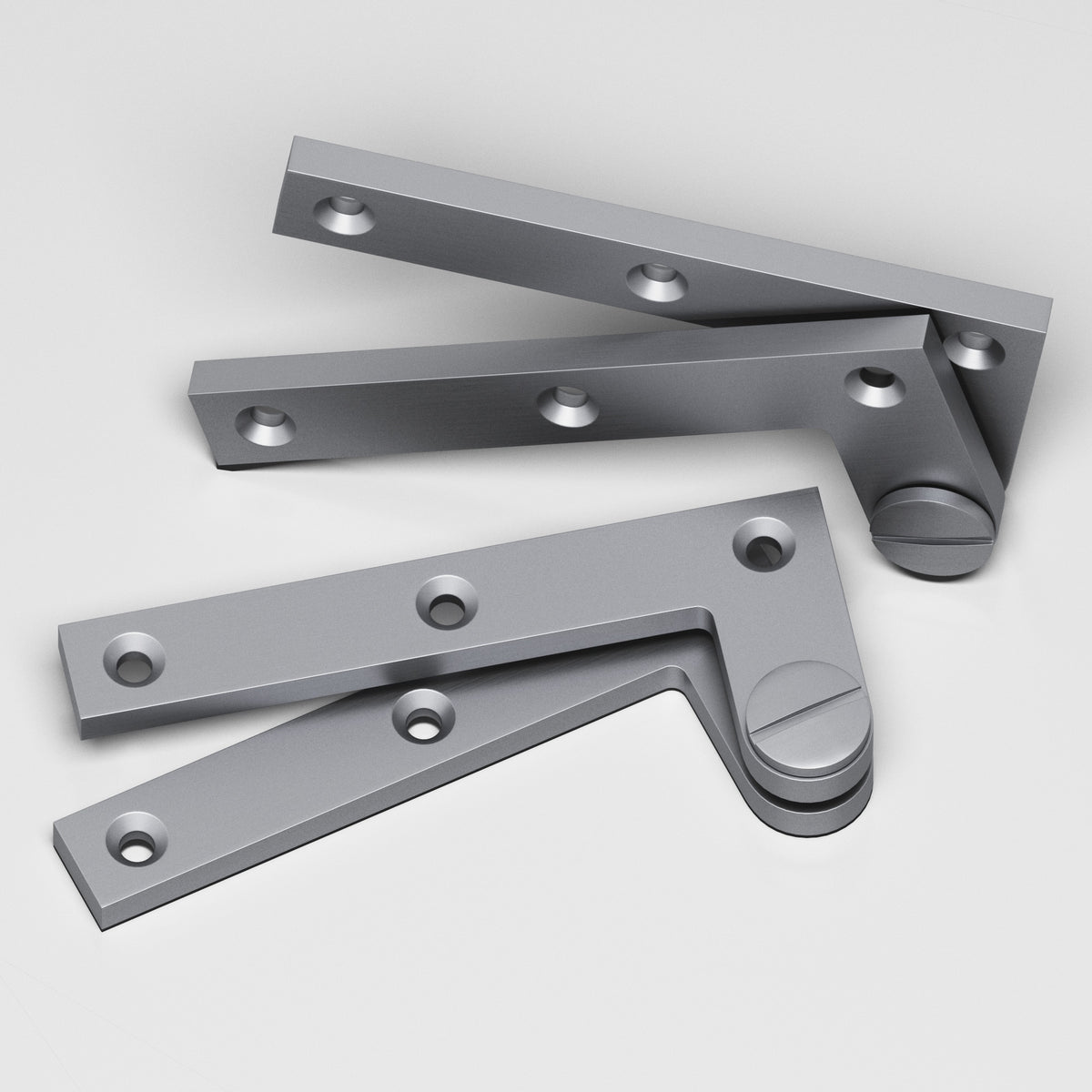 Colonial Bronze 5 Removable Screw Pivot Hinge, 4-3/8 in (Pair) - Matte Satin Chrome