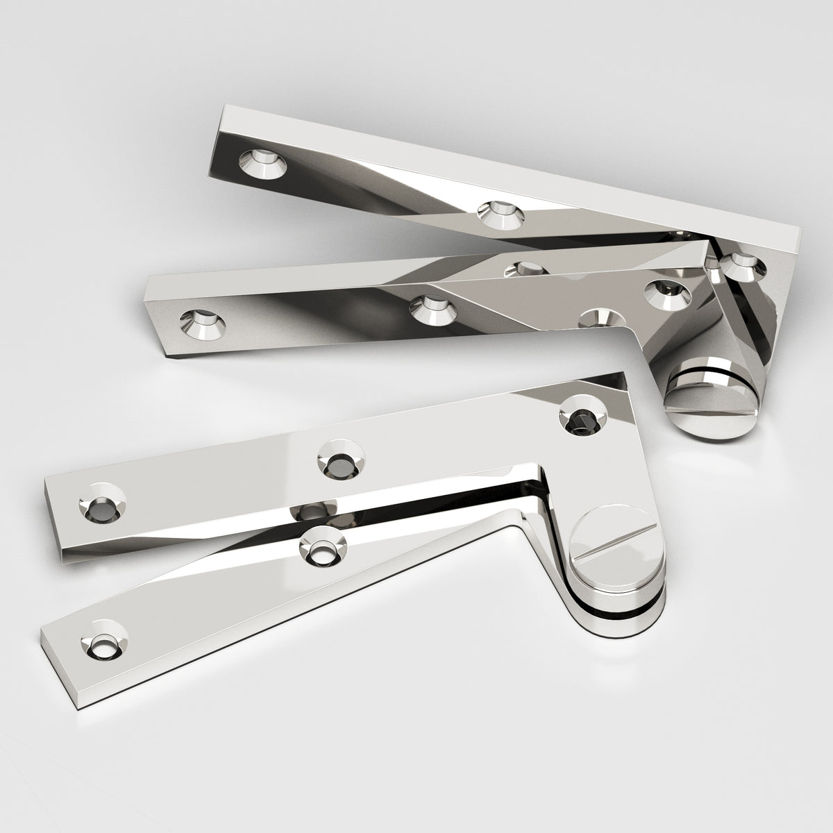 Colonial Bronze 5 Removable Screw Pivot Hinge, 4-3/8 in (Pair) - Polished Nickel