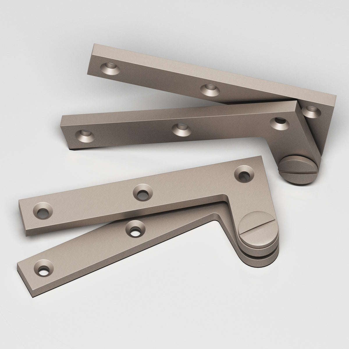 Colonial Bronze 5 Removable Screw Pivot Hinge, 4-3/8 in (Pair) - Matte Satin Nickel
