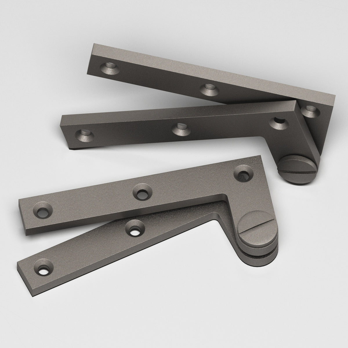 Colonial Bronze 5 Removable Screw Pivot Hinge, 4-3/8 in (Pair) - Frost Nickel™