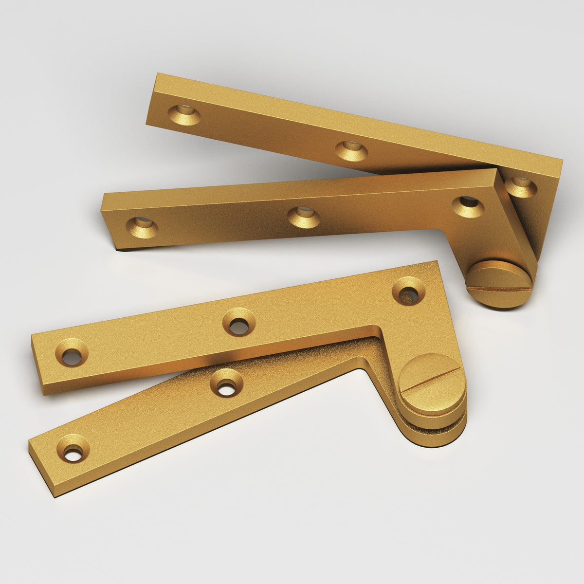 Colonial Bronze 5 Removable Screw Pivot Hinge, 4-3/8 in (Pair) - Frost Brass™
