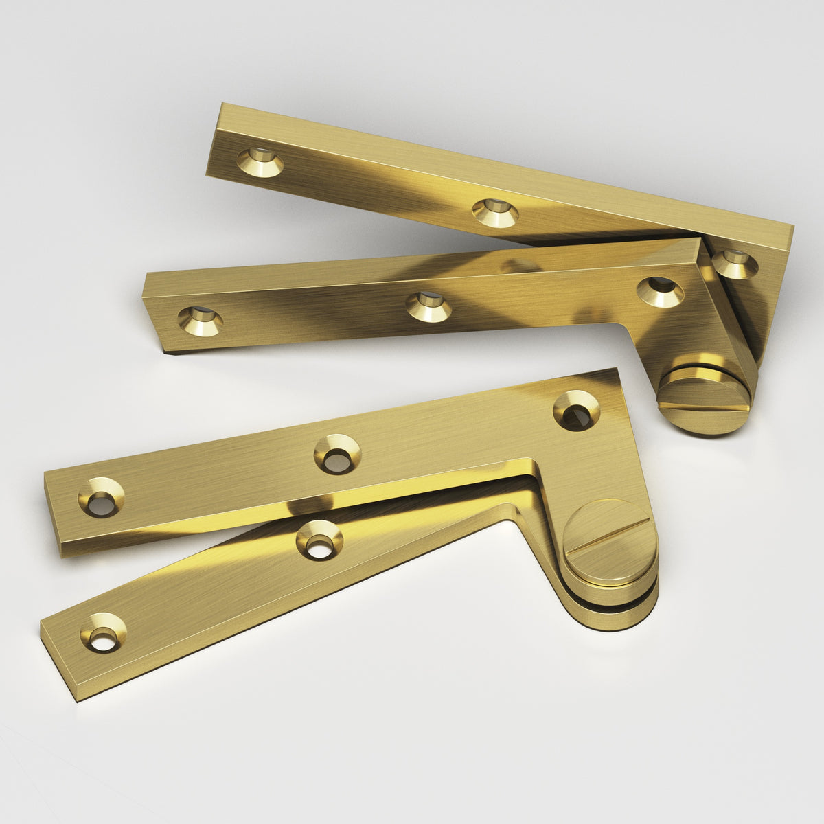Colonial Bronze 5 Removable Screw Pivot Hinge, 4-3/8 in (Pair) - Antique Brass