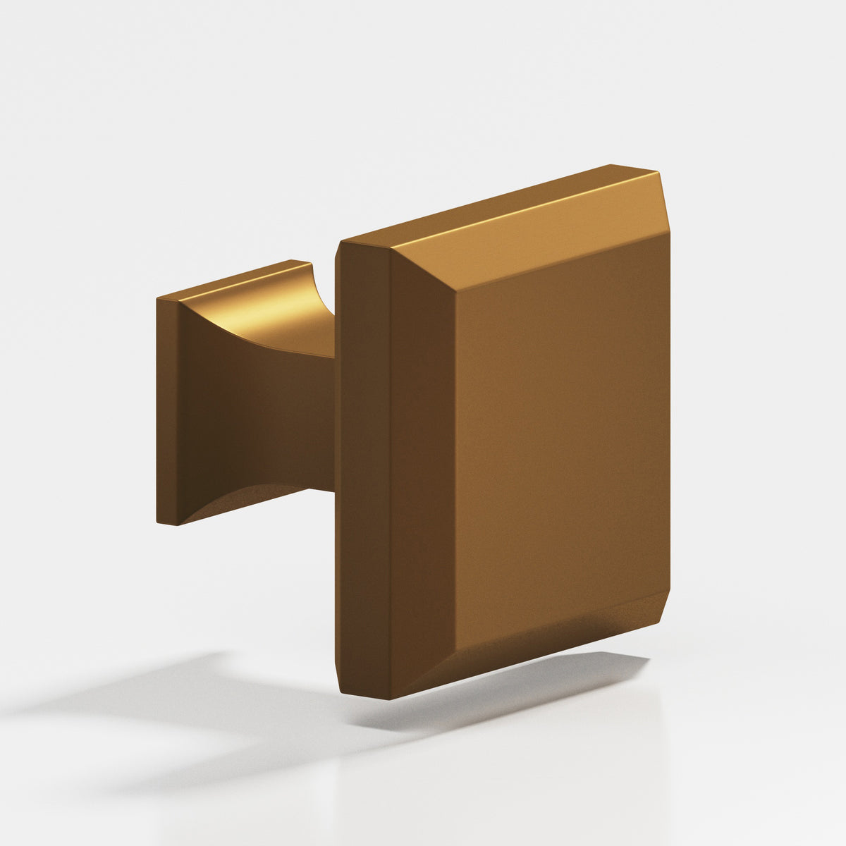 Colonial Bronze 528 Square Beveled Knob with Flared Square Post, 1-1/4 in - Matte Light Statuary Bronze