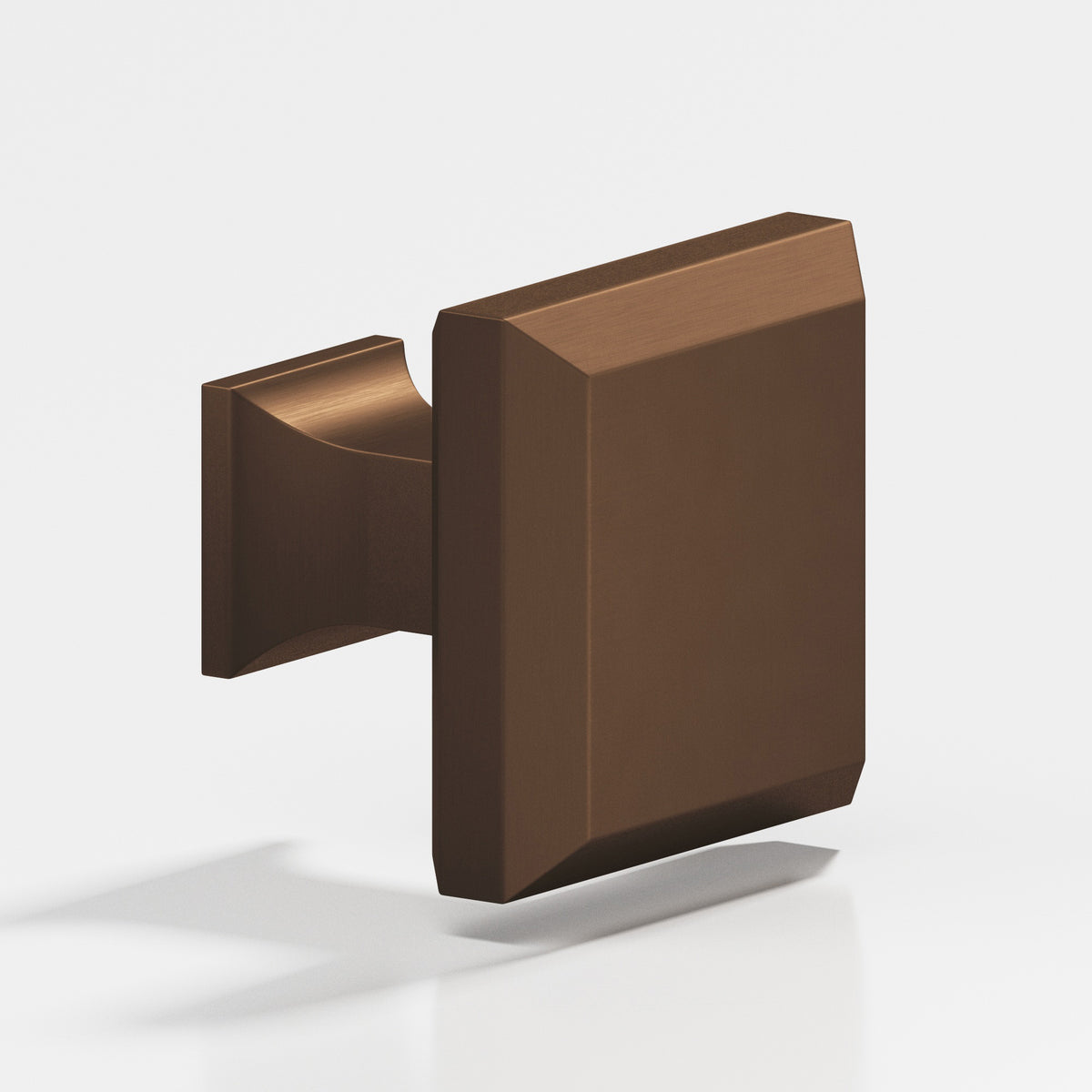 Colonial Bronze 528 Square Beveled Knob with Flared Square Post, 1-1/4 in - Matte Oil Rubbed Bronze