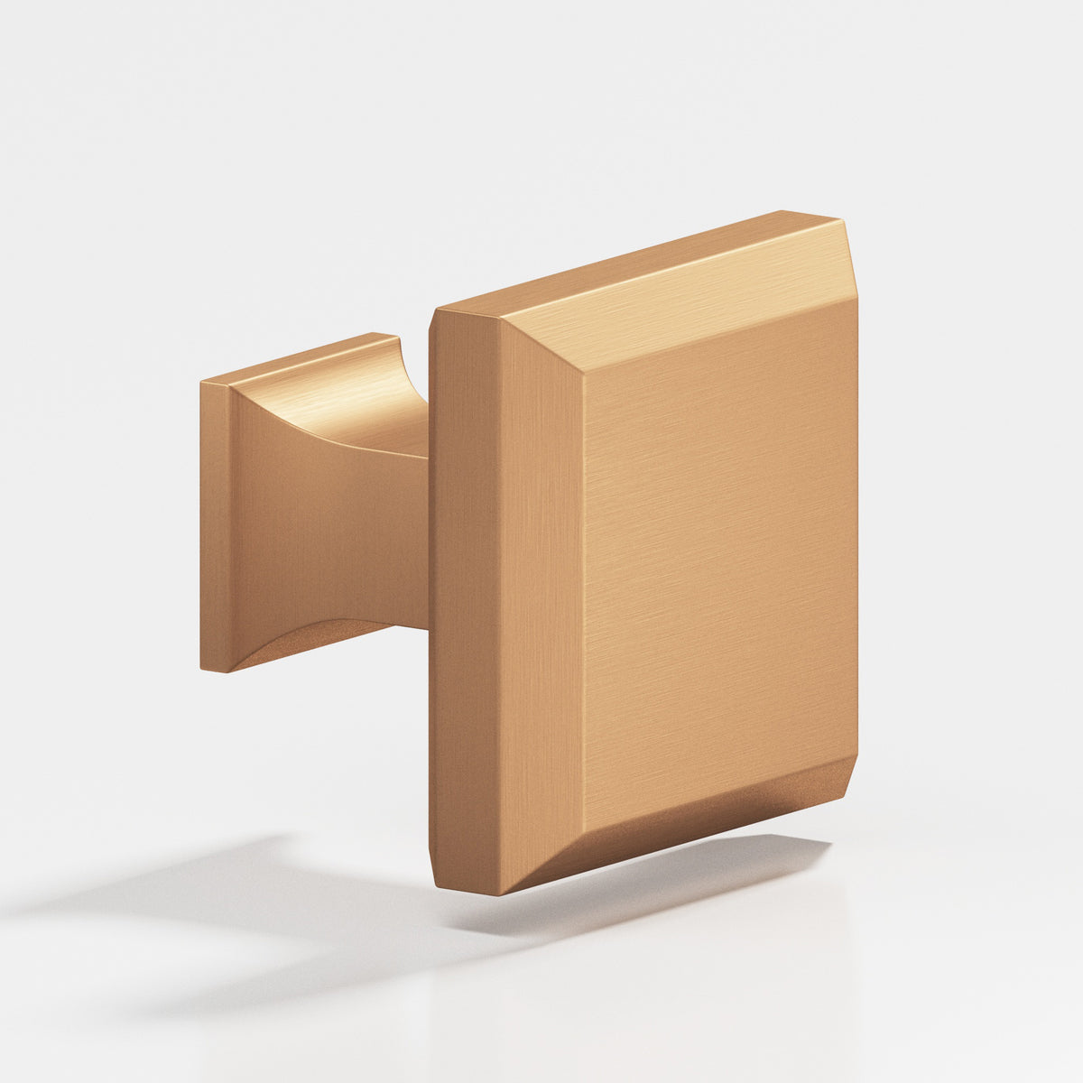 Colonial Bronze 529 Square Beveled Knob with Flared Square Post, 1-1/2 in - Matte Satin Bronze