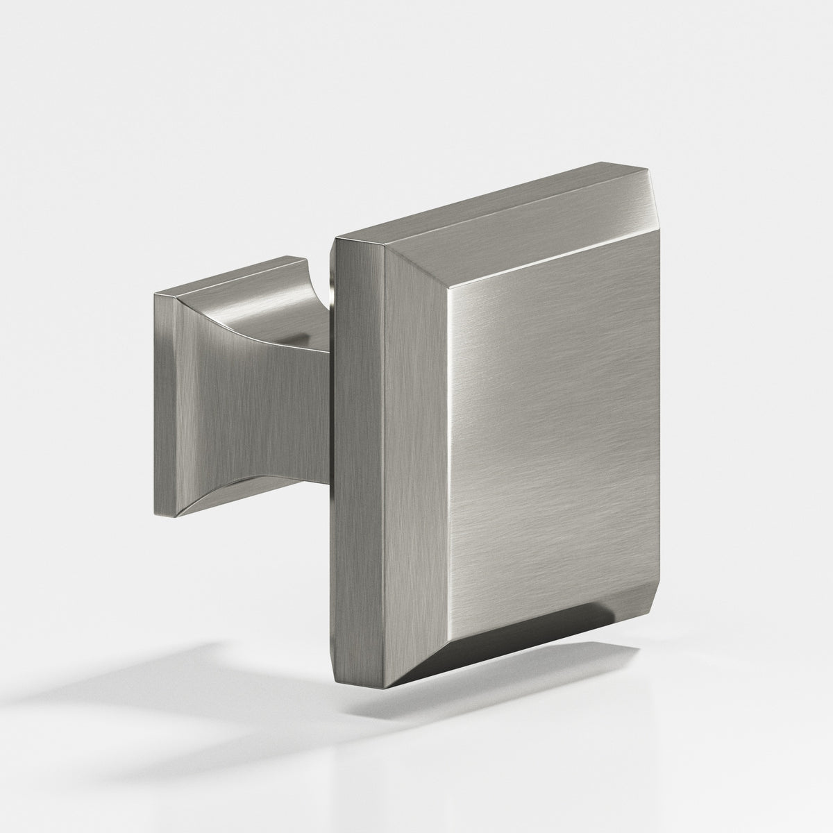 Colonial Bronze 529 Square Beveled Knob with Flared Square Post, 1-1/2 in - Nickel Stainless
