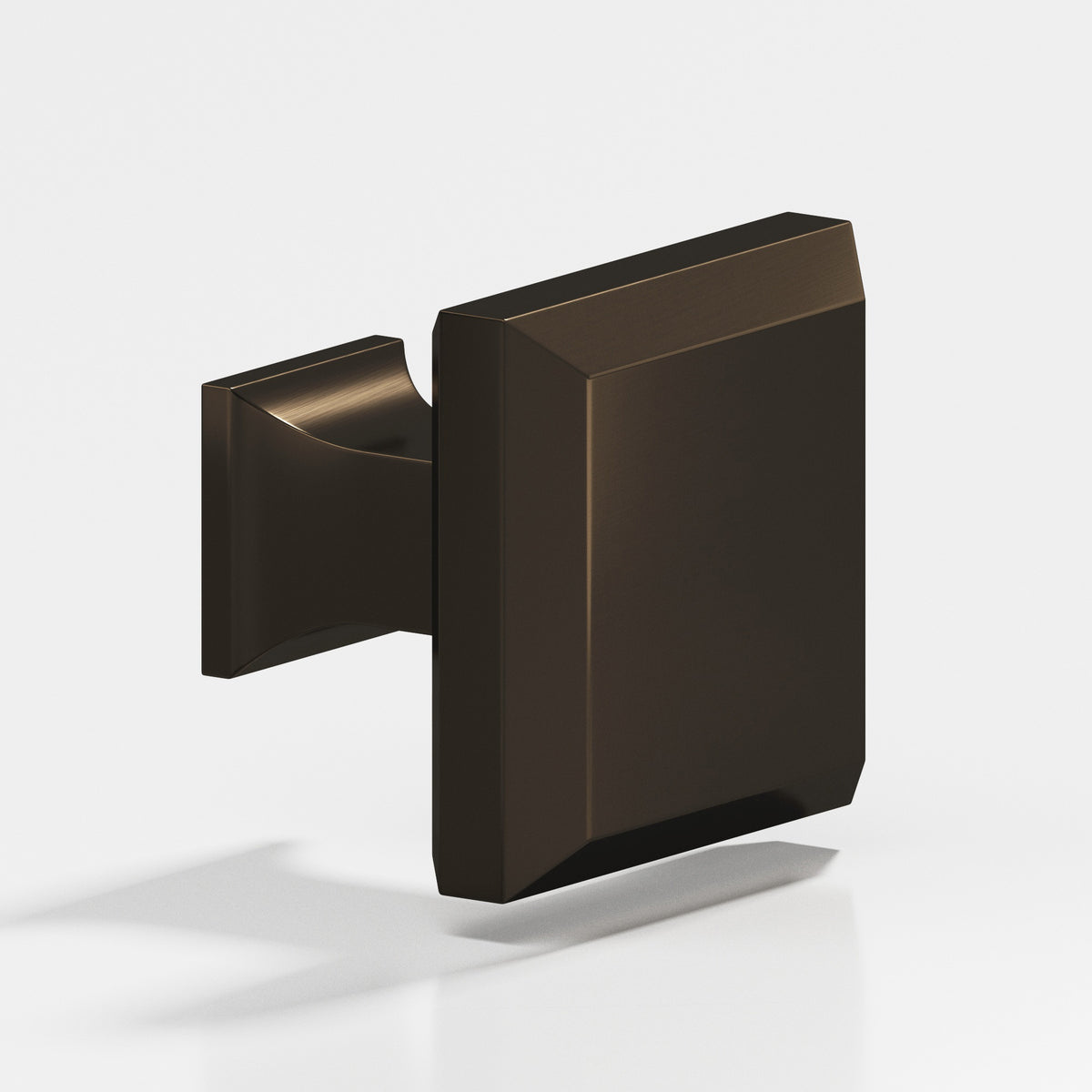 Colonial Bronze 529 Square Beveled Knob with Flared Square Post, 1-1/2 in - Oil Rubbed Bronze