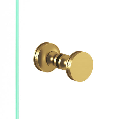 Colonial Bronze 578BB Single-Knurled Sandwich Back-to-Back Shower Door Knob Kit, 1-1/4 in Diameter
